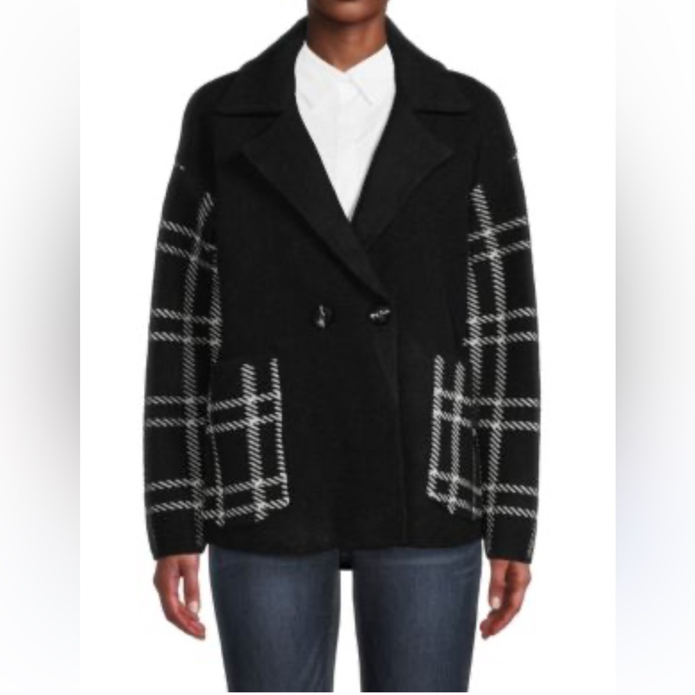 Magashoni Drop Shoulder Notch Lapel Coat Jacket Size S/P